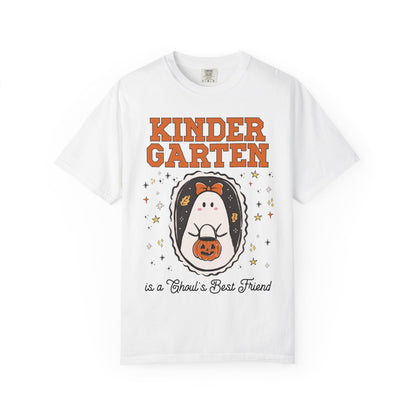 Kindergarten Halloween Teacher Tee