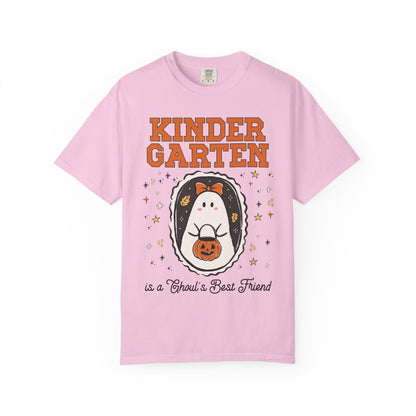 Kindergarten Halloween Teacher Tee