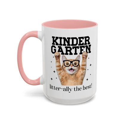 Kindergarten Teacher Cat Lover Coffee Mug