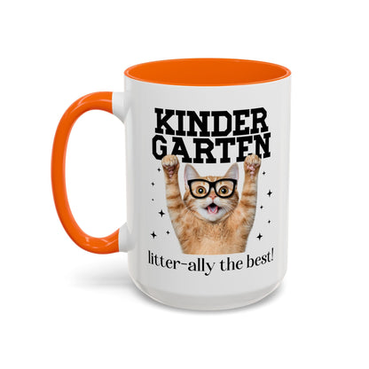 Kindergarten Teacher Cat Lover Coffee Mug
