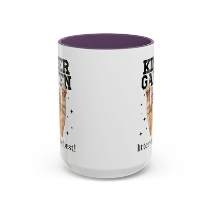 Kindergarten Teacher Cat Lover Coffee Mug