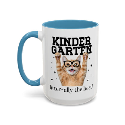 Kindergarten Teacher Cat Lover Coffee Mug