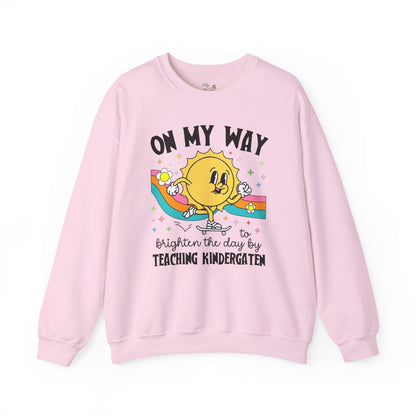 Kindergarten Teacher Sweatshirt with Sun