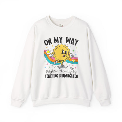 Kindergarten Teacher Sweatshirt with Sun