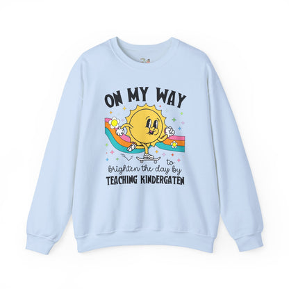 Kindergarten Teacher Sweatshirt with Sun