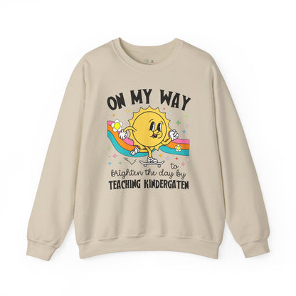 Kindergarten Teacher Sweatshirt with Sun