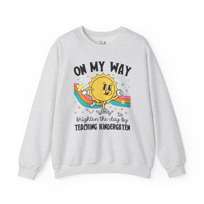 Kindergarten Teacher Sweatshirt with Sun