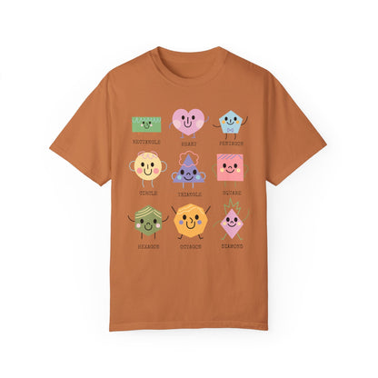 Kindergarten Teacher T-Shirt for Learning Shapes