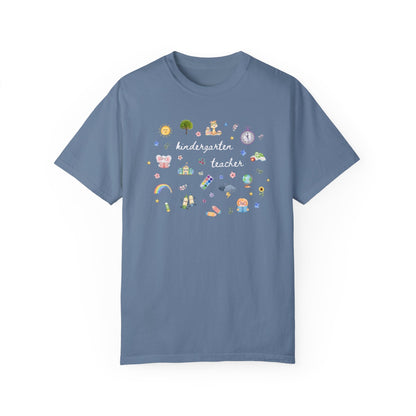 Floral Kindergarten Teacher Tee Shirt