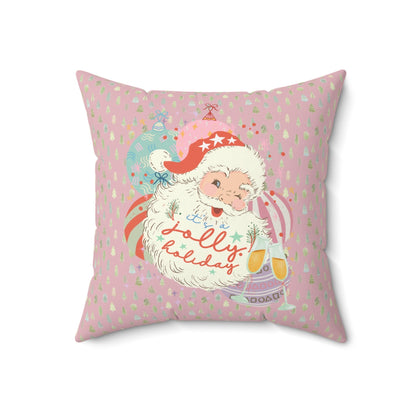 Kitschy Santa Christmas Pillow