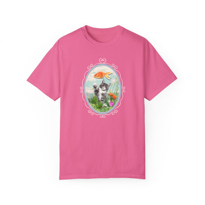 Kitten Reaching for Goldfish Tee