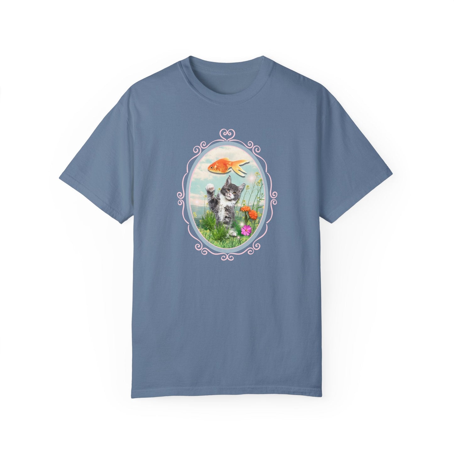 Kitten Reaching for Goldfish Tee