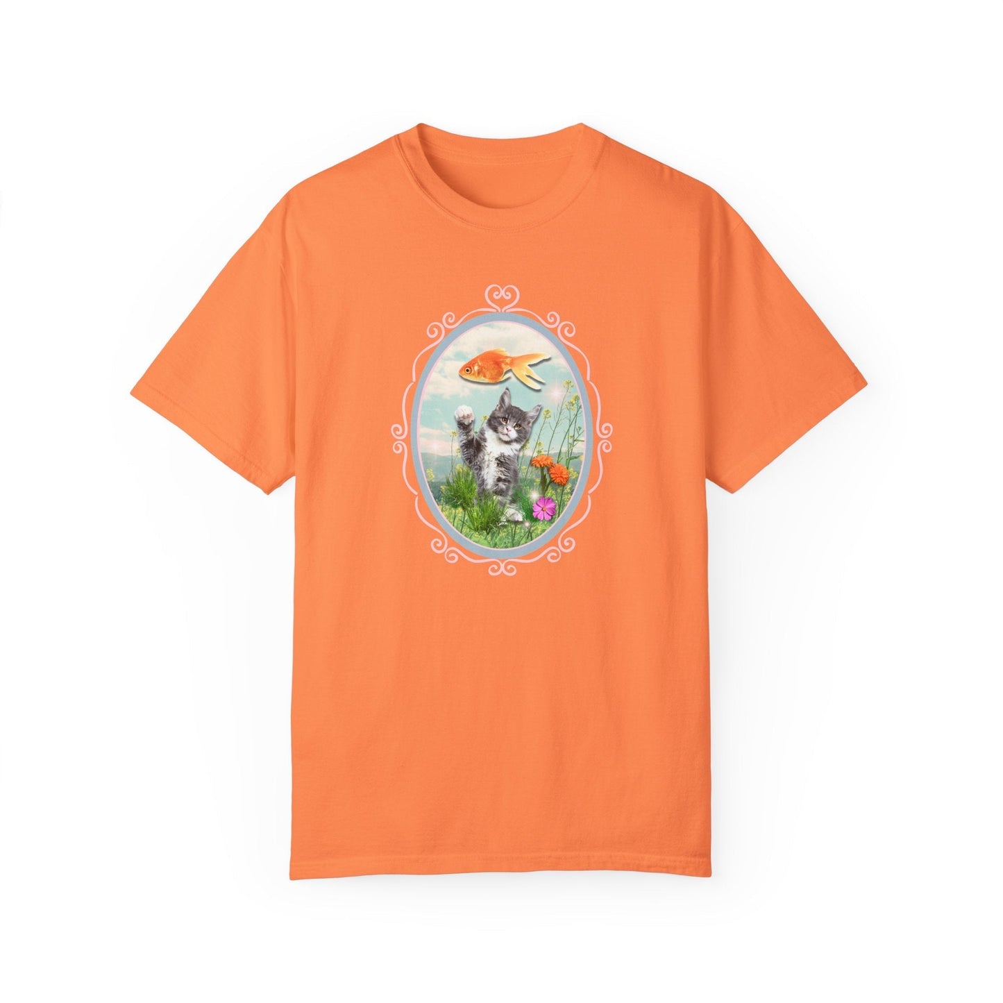 Kitten Reaching for Goldfish Tee