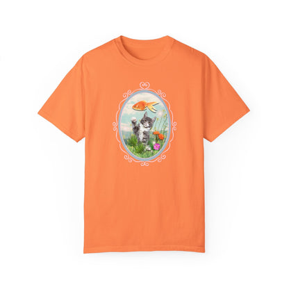 Kitten Reaching for Goldfish Tee