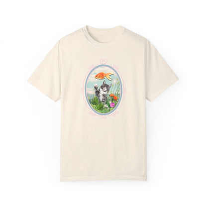 Kitten Reaching for Goldfish Tee