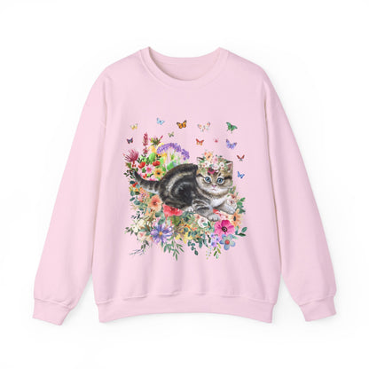 90s Vibe Kitten Sweatshirt