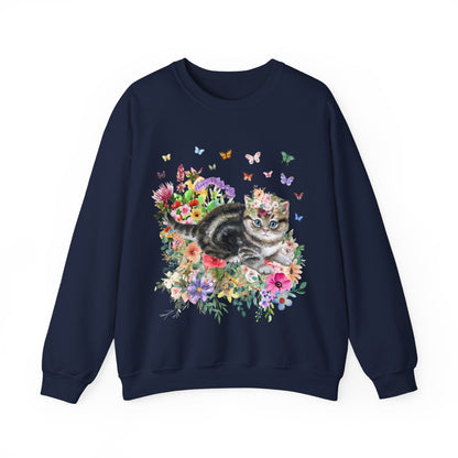 90s Vibe Kitten Sweatshirt