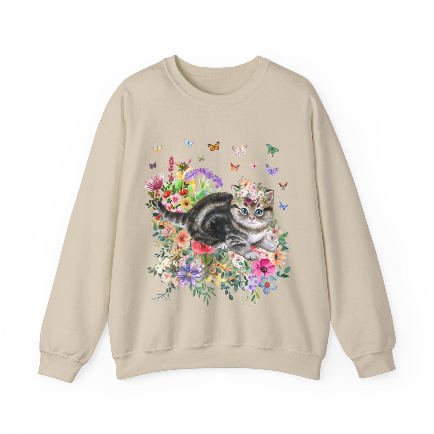 90s Vibe Kitten Sweatshirt