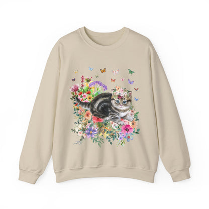 90s Vibe Kitten Sweatshirt