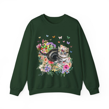 90s Vibe Kitten Sweatshirt