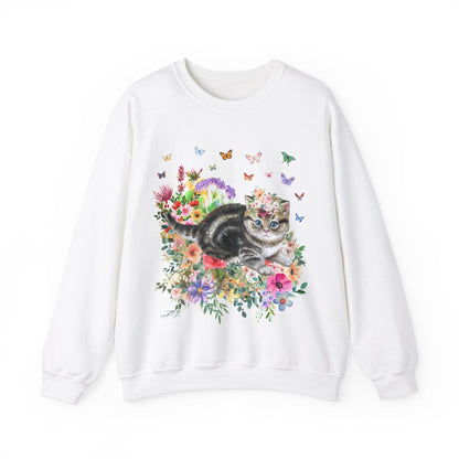 90s Vibe Kitten Sweatshirt
