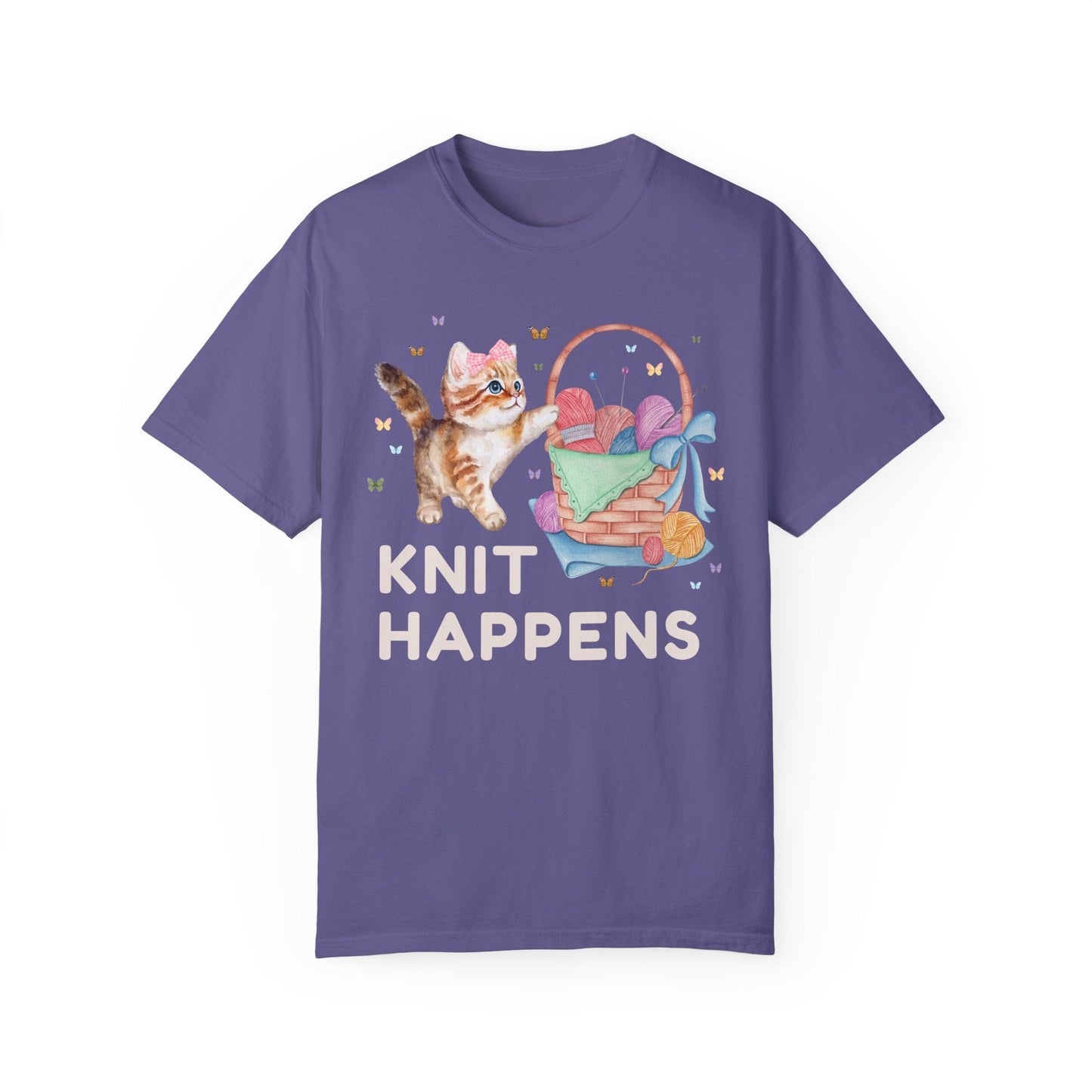 Knit Happens: 90s Aesthetic Cat Tee