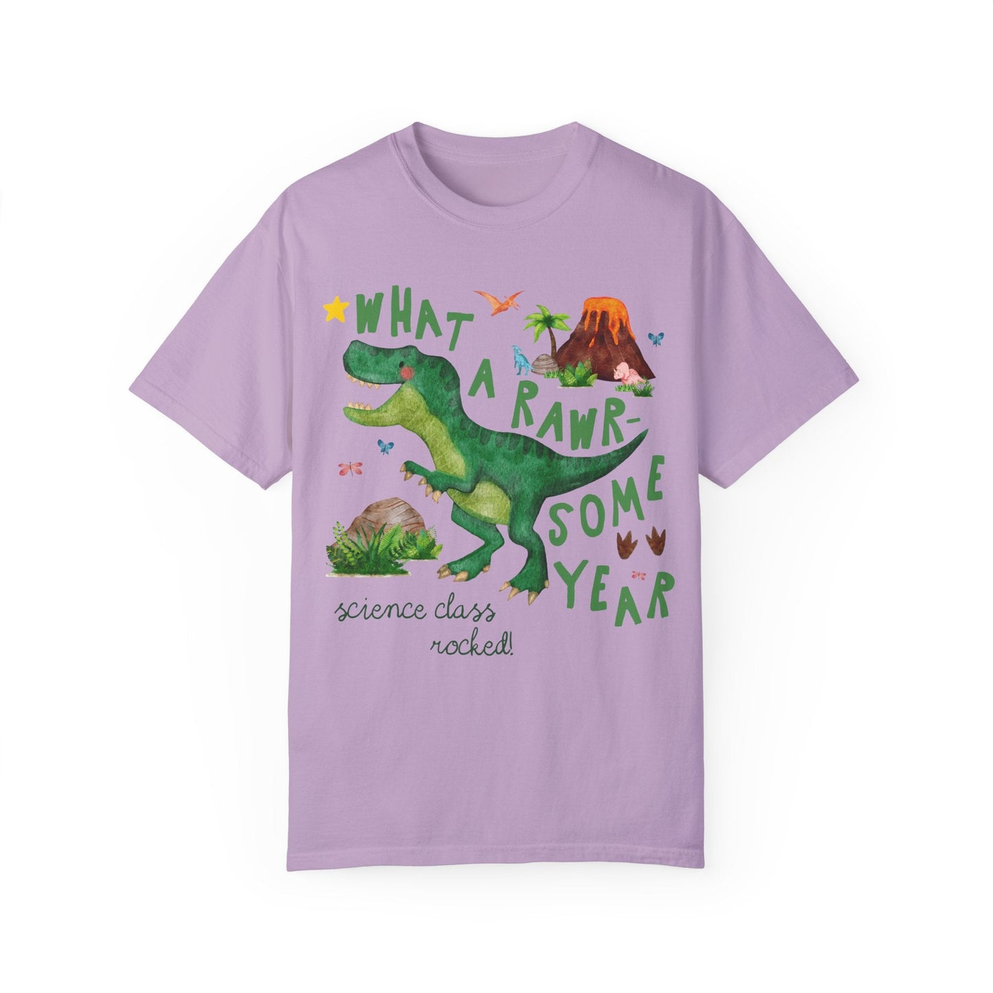 Last Day of School Science Tee with Dinosaur