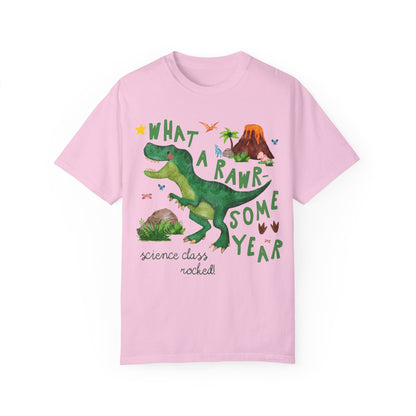 Last Day of School Science Tee with Dinosaur