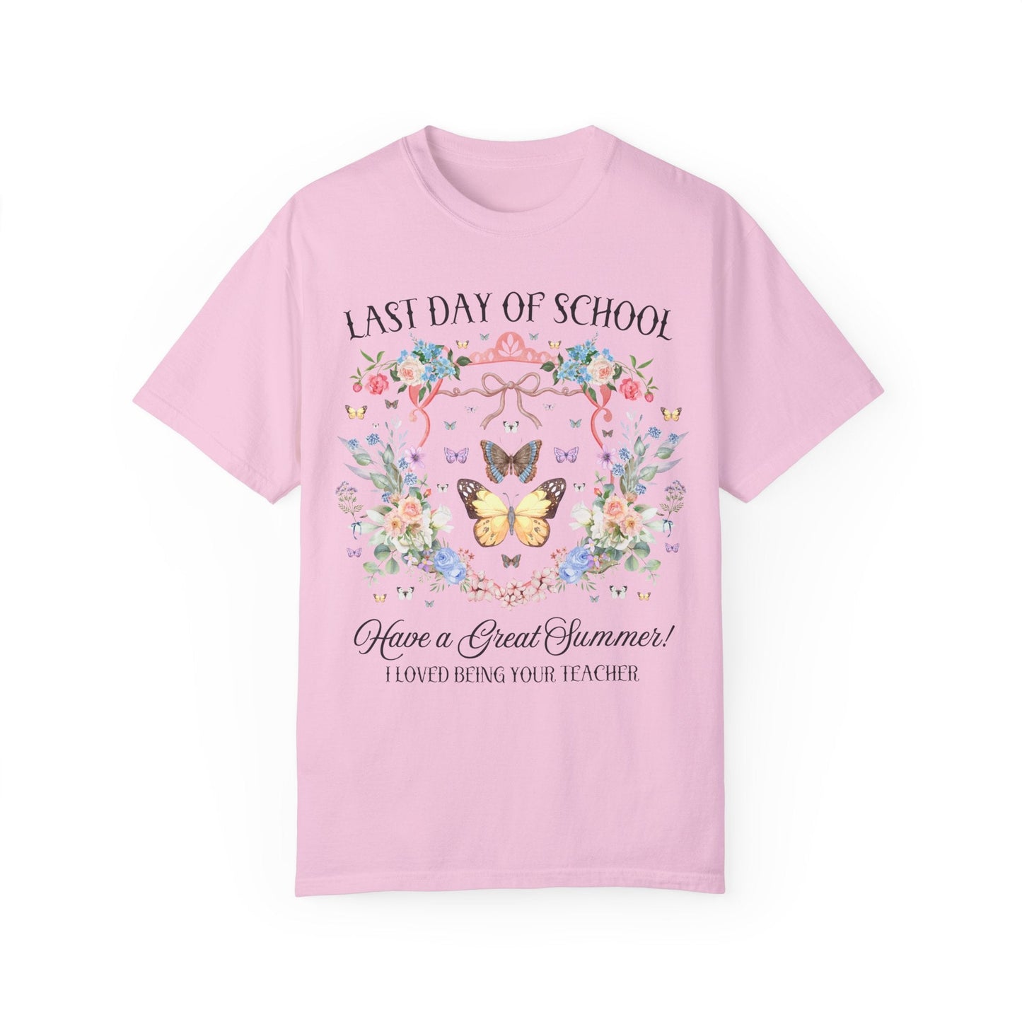 Floral Last Day of School Tee Shirt