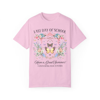 Floral Last Day of School Tee Shirt