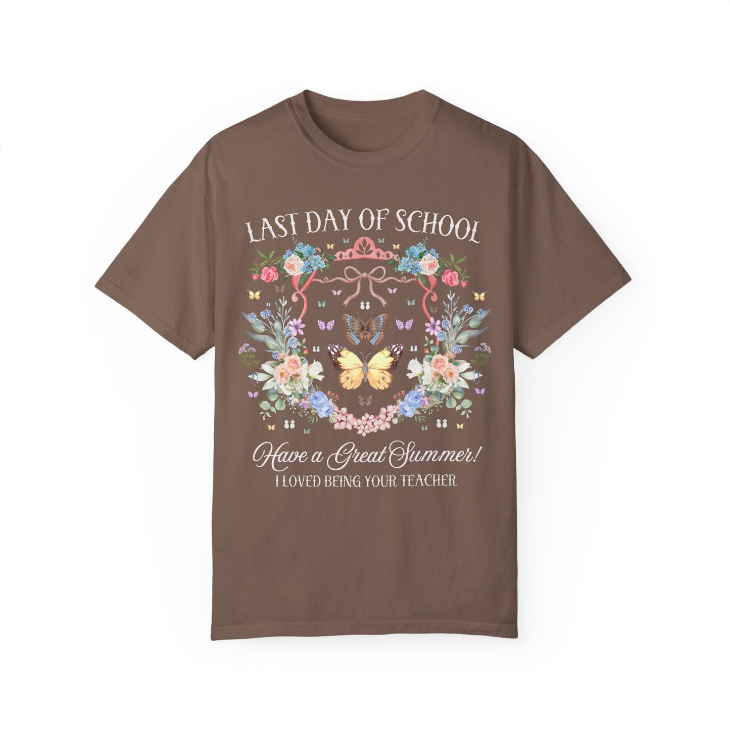 Floral Last Day of School Tee Shirt