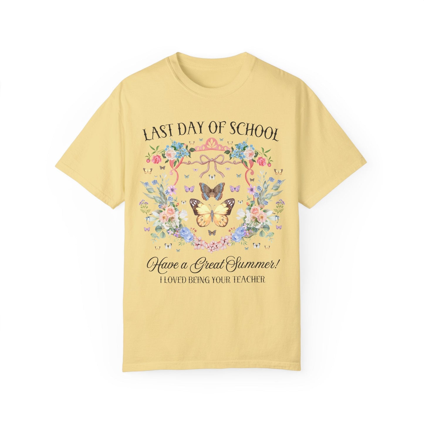 Floral Last Day of School Tee Shirt