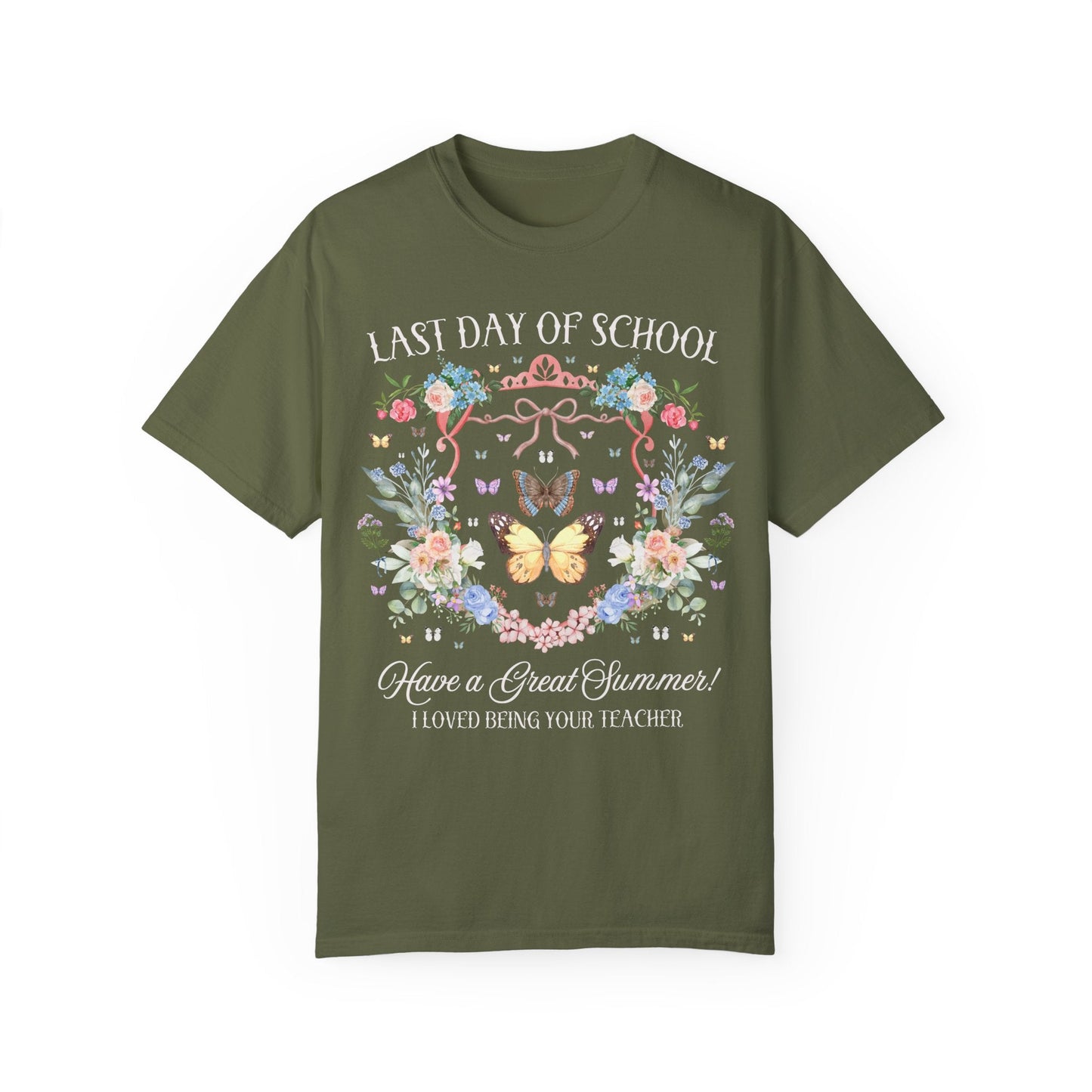 Floral Last Day of School Tee Shirt