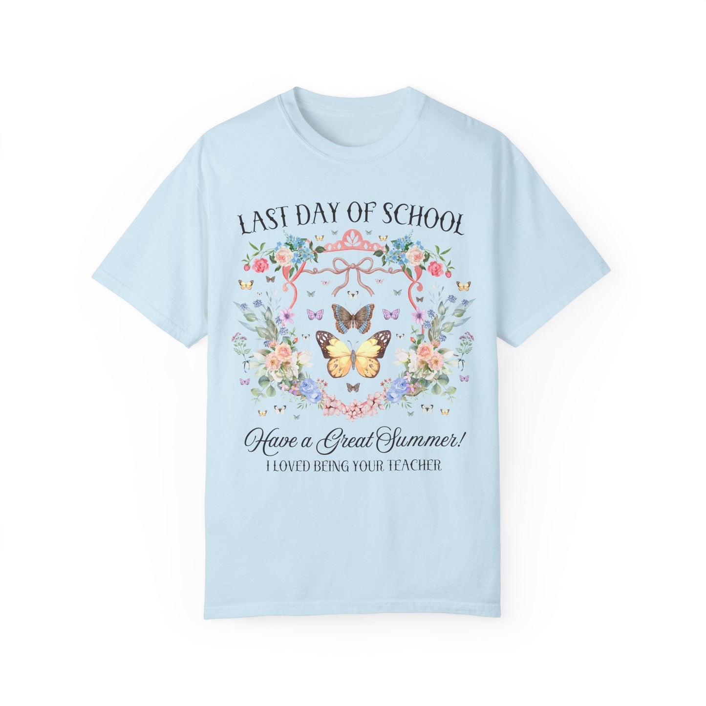 Floral Last Day of School Tee Shirt