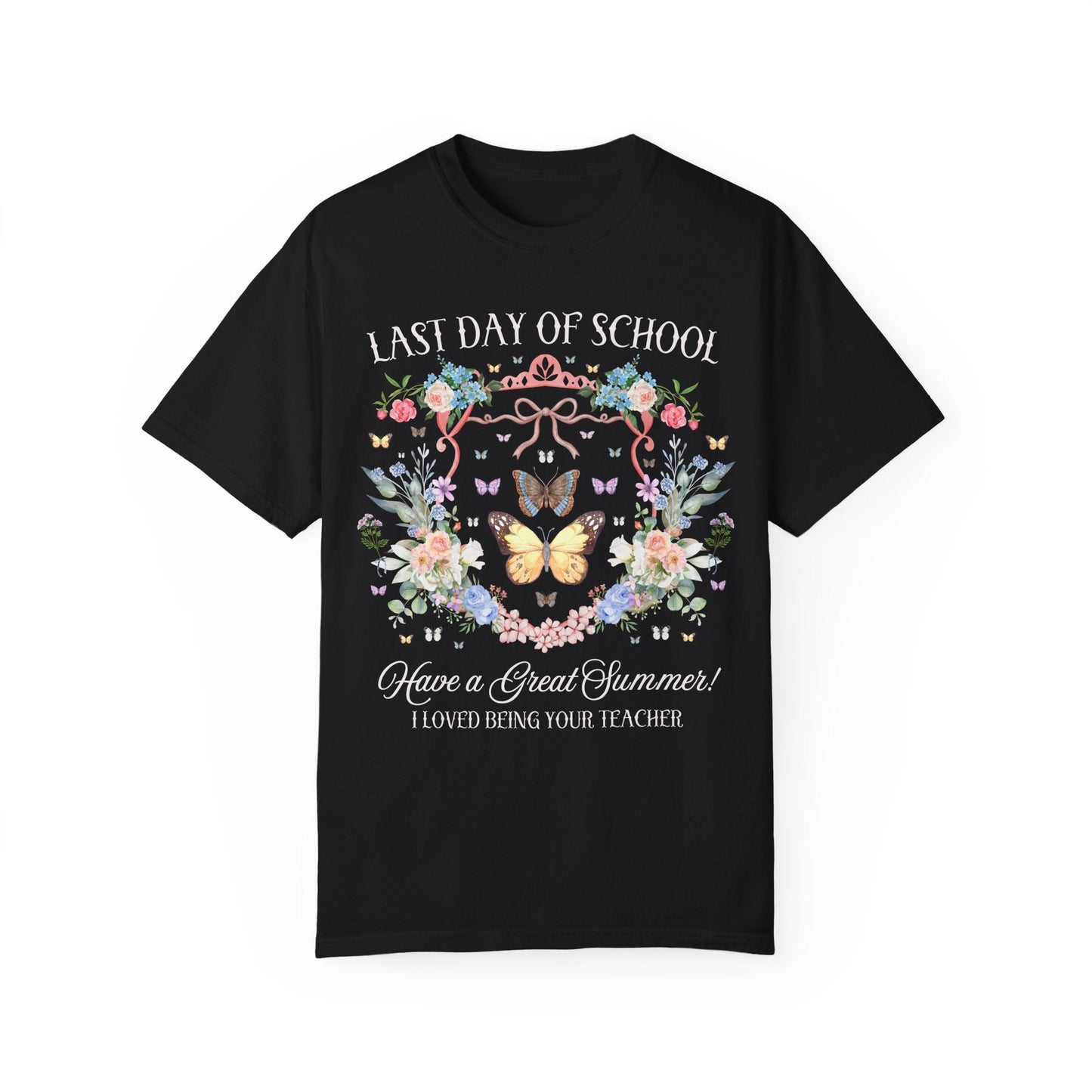 Floral Last Day of School Tee Shirt