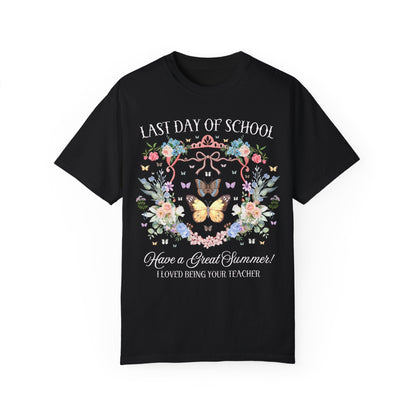 Floral Last Day of School Tee Shirt