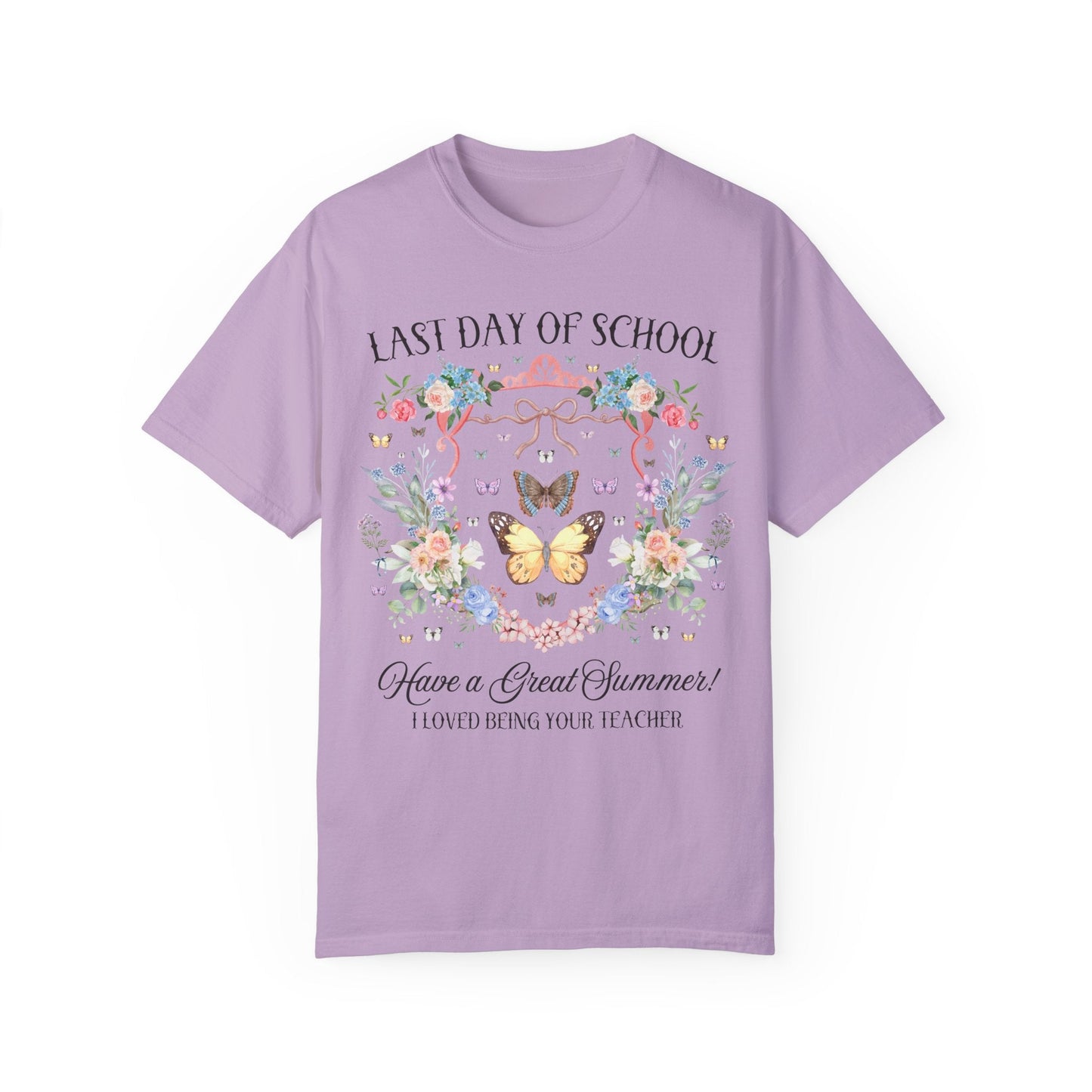 Floral Last Day of School Tee Shirt