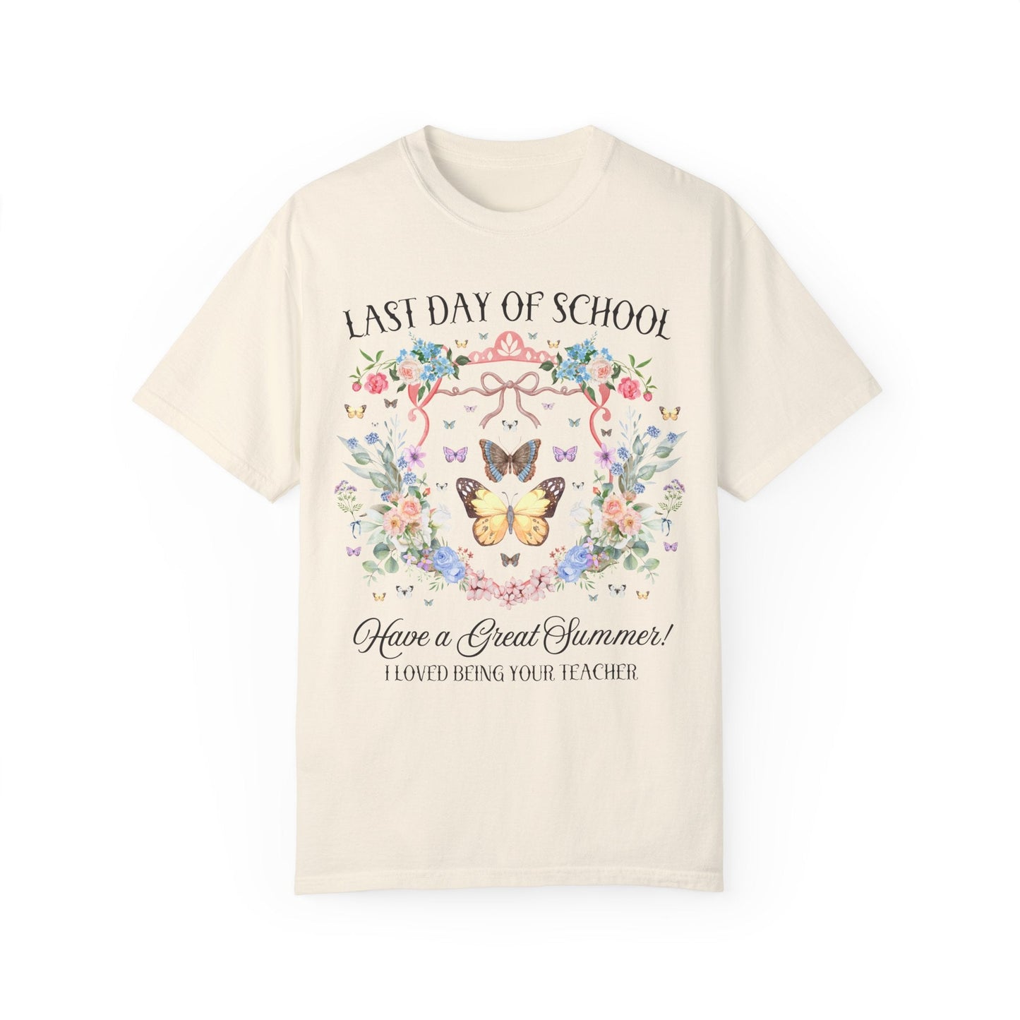 Floral Last Day of School Tee Shirt