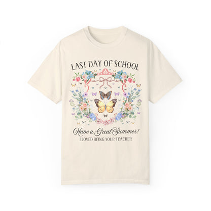 Floral Last Day of School Tee Shirt