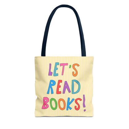 Let's Read Books: Elementary School Librarian or Reading Teacher Tote Bag