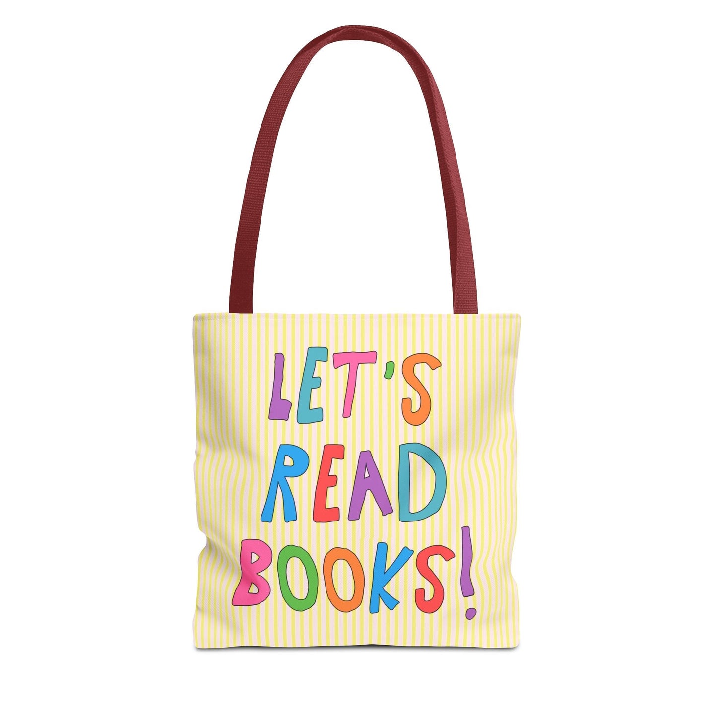 Let's Read Books: Elementary School Librarian or Reading Teacher Tote Bag
