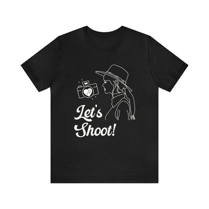 Let's Shoot! | Funny Western Aesthetic Tee Shirt for Wedding Photographer