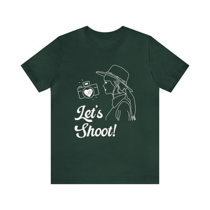 Let's Shoot! | Funny Western Aesthetic Tee Shirt for Wedding Photographer
