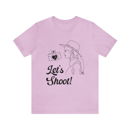 Let's Shoot! | Funny Western Aesthetic Tee Shirt for Wedding Photographer