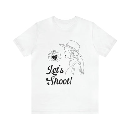 Let's Shoot! | Funny Western Aesthetic Tee Shirt for Wedding Photographer