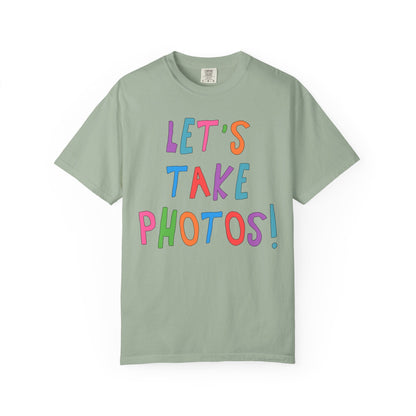 Let's Take Photos: Colorful Wedding Photographer Tee Shirt