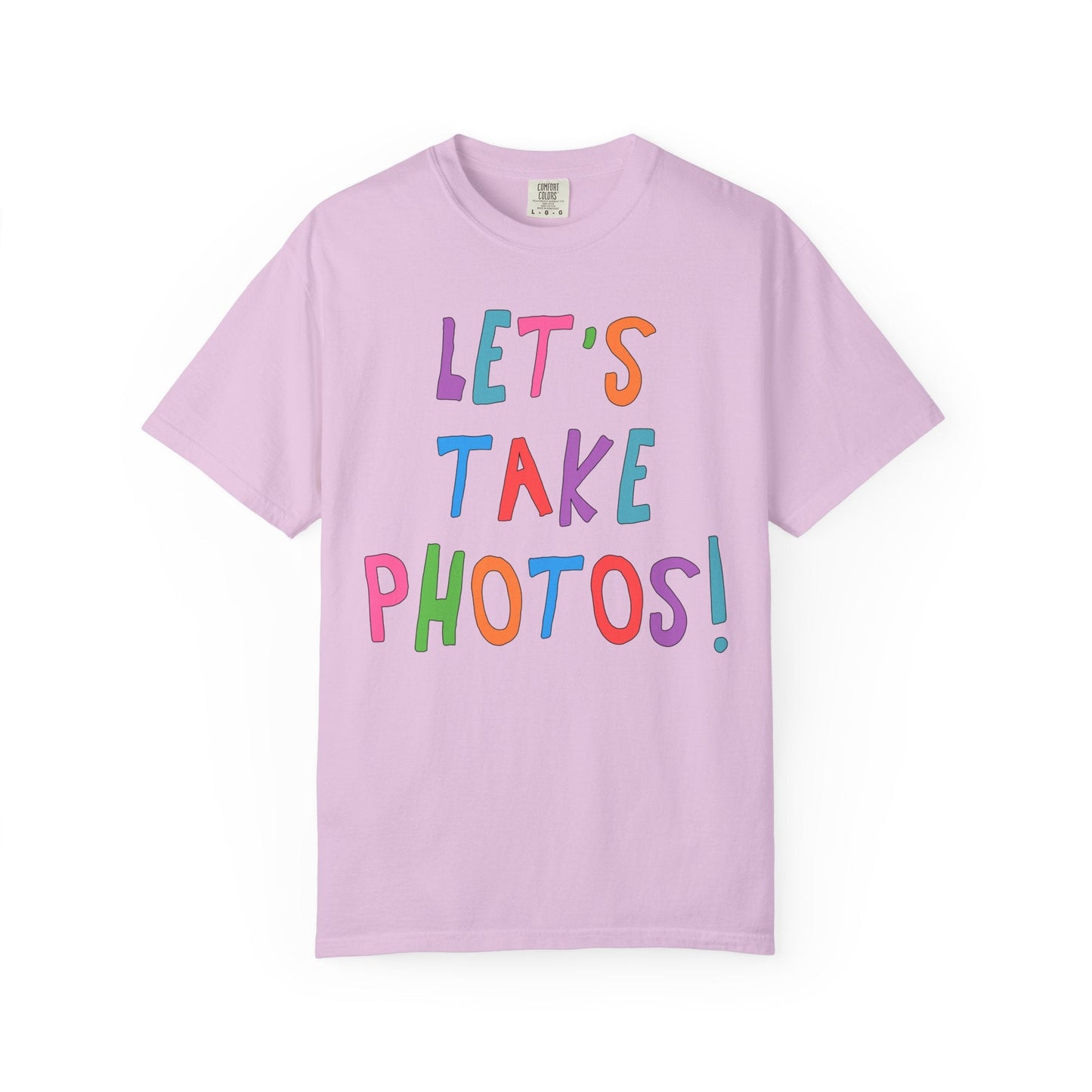 Let's Take Photos: Colorful Wedding Photographer Tee Shirt