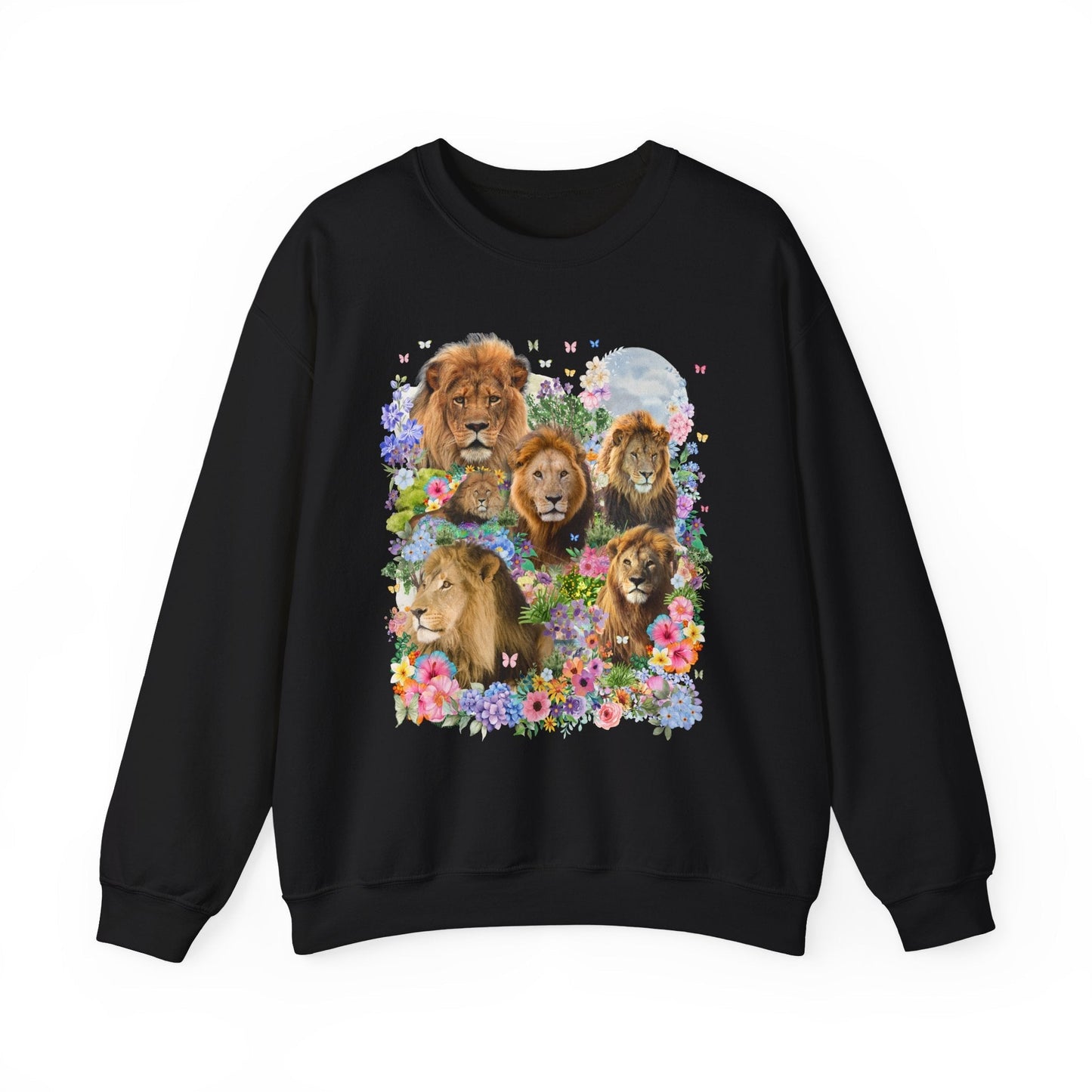 Lions in Flowers Sweatshirt