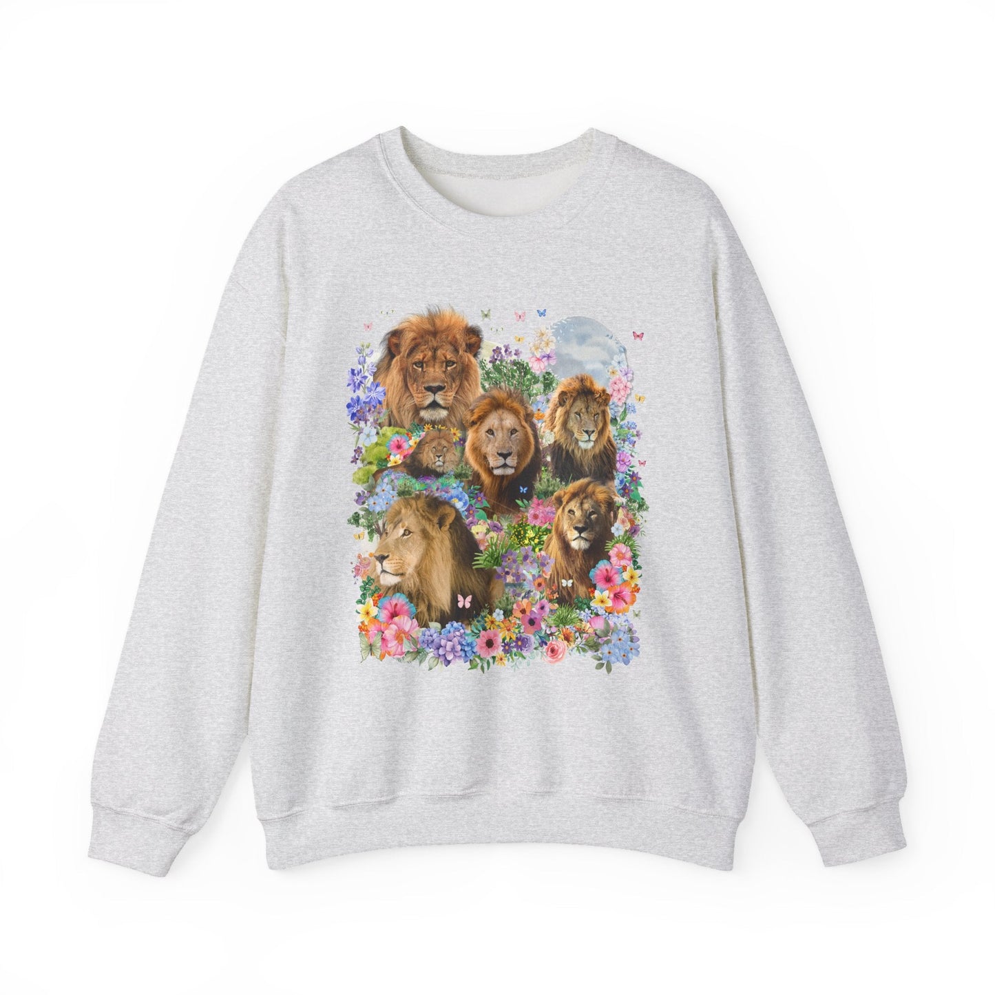 Lions in Flowers Sweatshirt