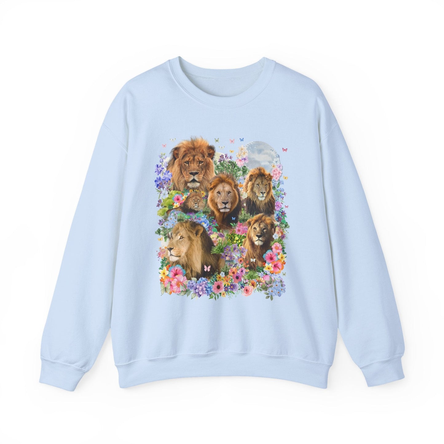Lions in Flowers Sweatshirt